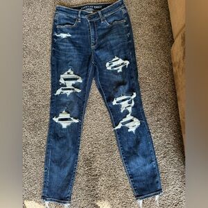 American eagle jeans, hi rise jeggings, size 8 short, like new condition
